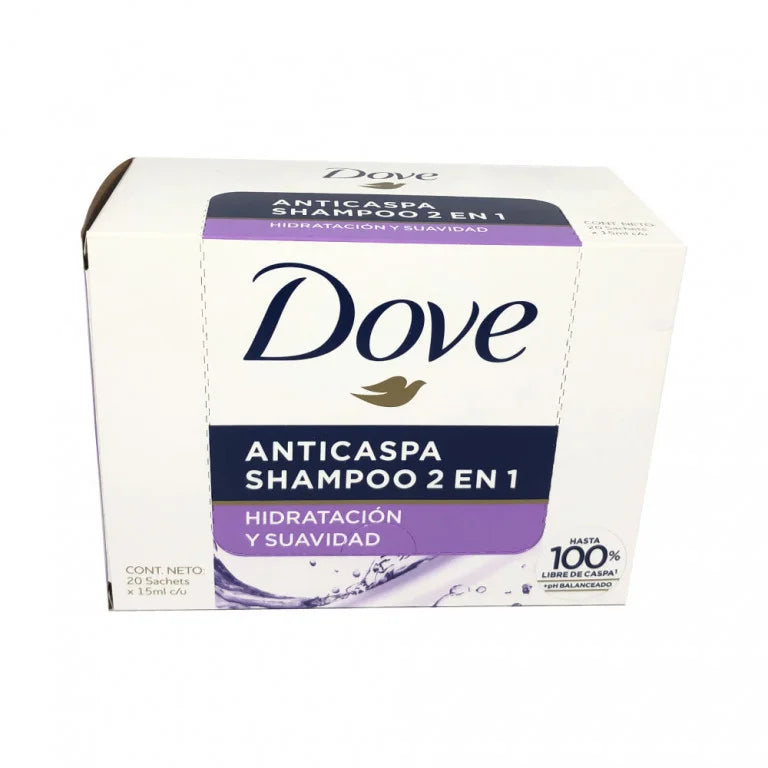 Shampoodove Ant.2en1 Hidratante Y Sua 15ml 12 Sbs