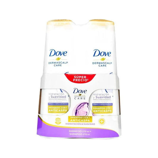 2 Shampoodove HidratanteAC.SUAVIDAD 370 ml P.e