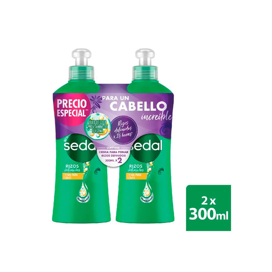 2 Crema.P.PEINAR Sedal Riz.definidos 300gr