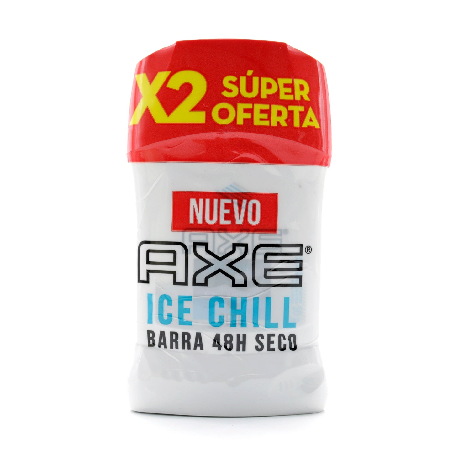 2 Desodorante   Axe Stick Ice Chill 50 gr Super