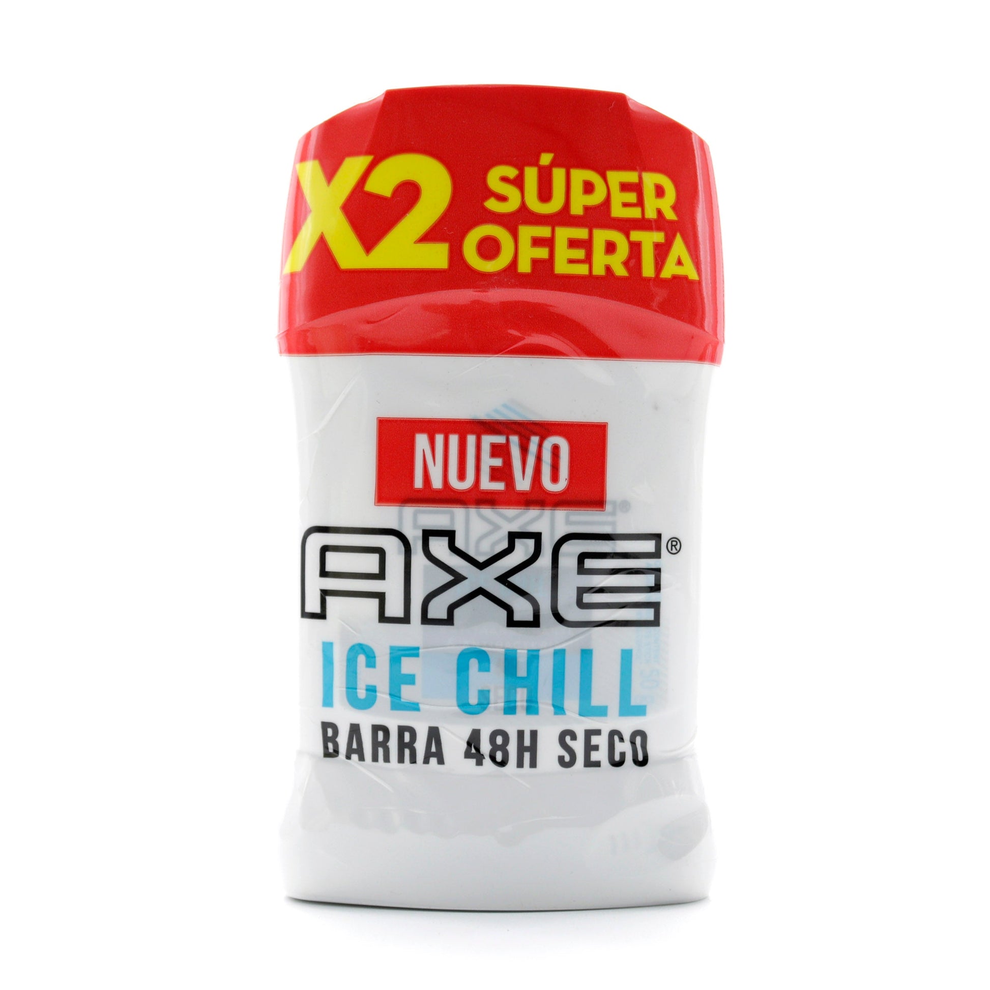 2 Desodorante   Axe Stick Ice Chill 50 gr Super