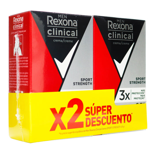 Desodorante rexona Clindamicina X 2 Sport Stre Barra