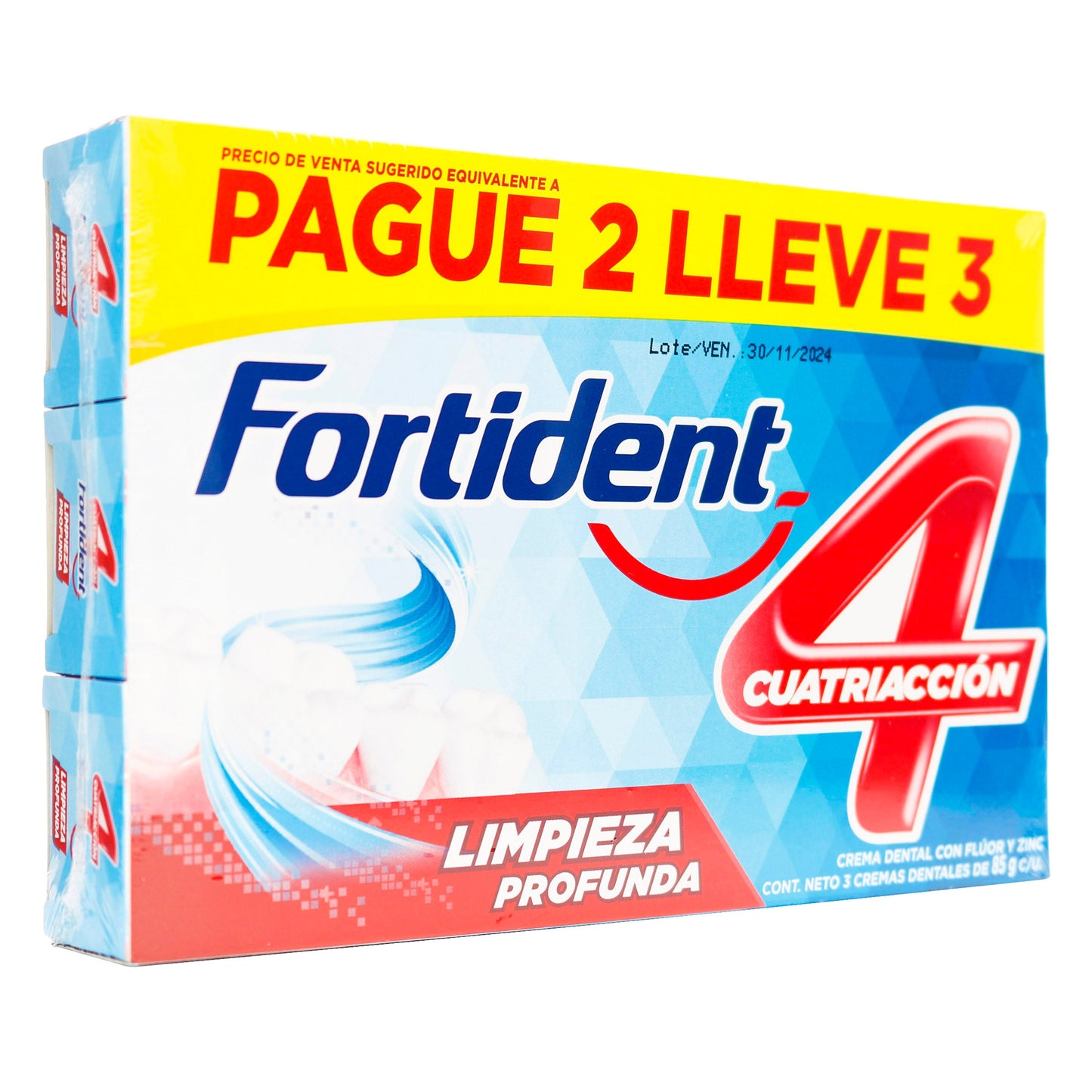 Crema.FORTIDENT Limpi.profunda 85 g P2.llu