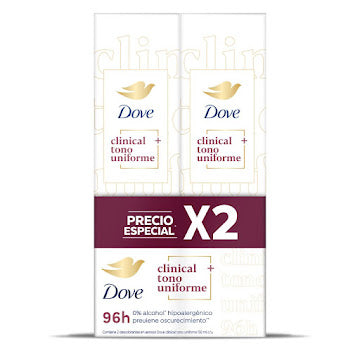 2 Desodorante dove Clin.spr.tono Uni.150ml M P.e