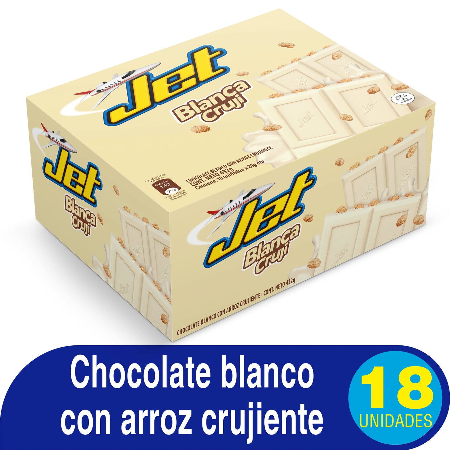 Chocolatina Jet Blanca 18 Unidad 120024