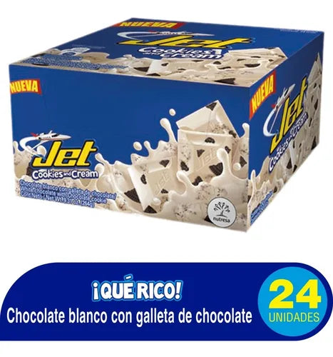 Choc.jet Cookies And CremaAM 11 gr 24 Unidad