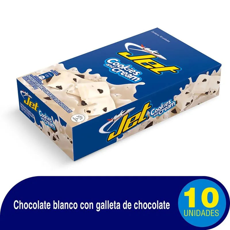Choc.jet Cookies And CremaAM 21 gr 10 Unidad