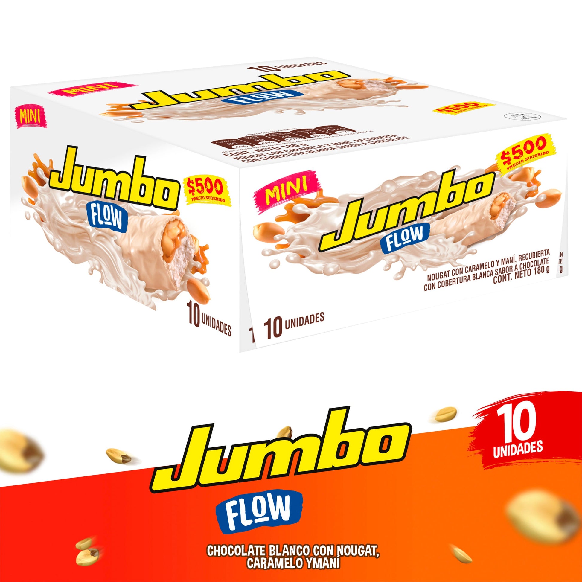 Choc.jumbo Flow Blanca 18 gr 10 Unidades