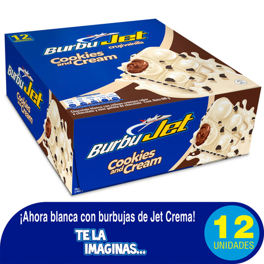 Choc.jet Burbujet Blanca 50 gr 12 Unidades