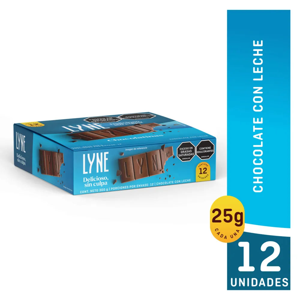 Chocolatina Lyne Caja 25 g 12 Unidades