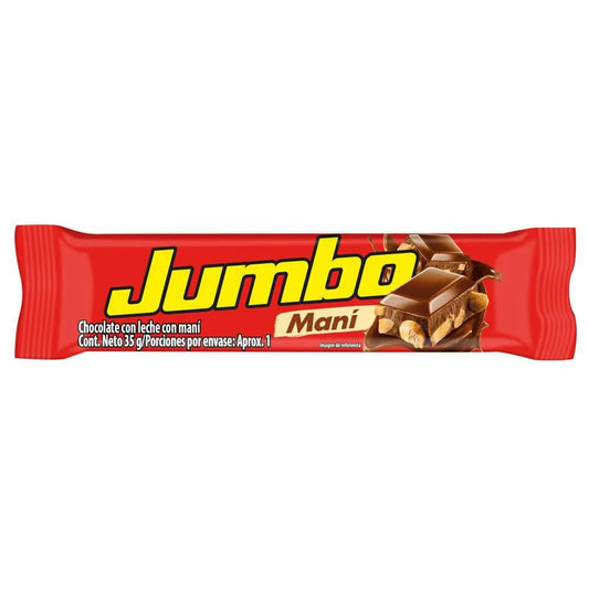 Chocolatina Jumbo Mani 35 gr 24 Unidades