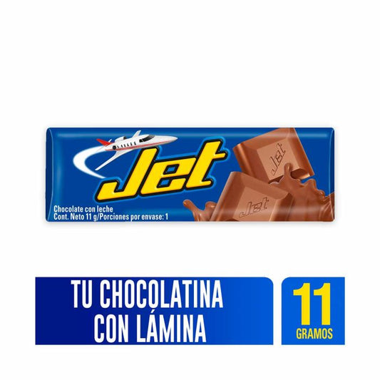 Chocolatina Jet Con Leche 11 gr 50 Unidades