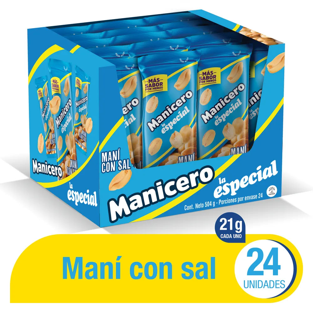 Pasta Especial Manicero Sal 21gr 24und