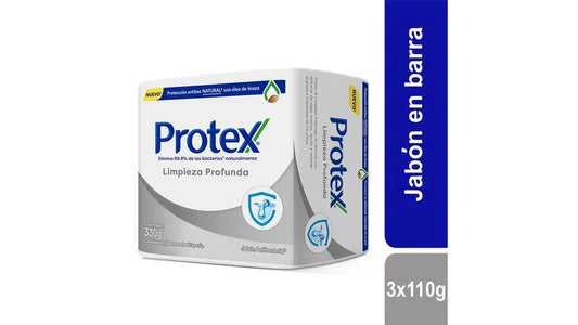 3 ProtectorX Jabón.ANTIBACTERIAL Lim.prof 110g