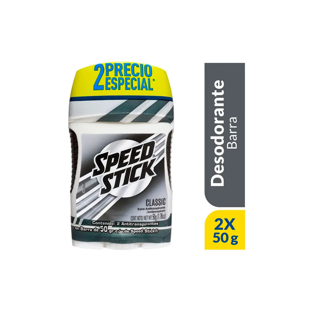 2 Desodorante mennen Barra Classic 50 gr P.e