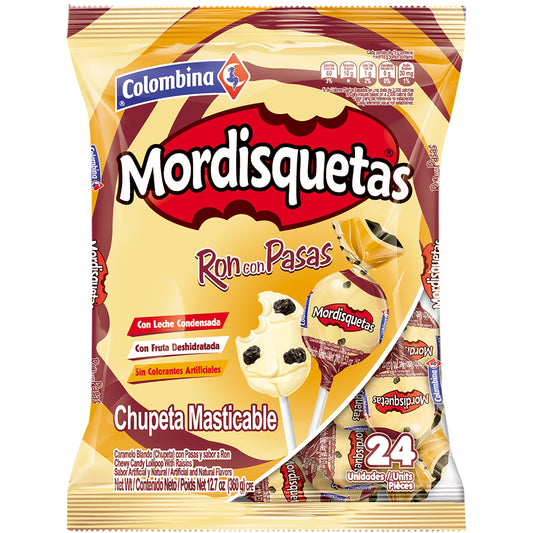 Chupeta Mordisquetas Ron Pasta 24 Unidad