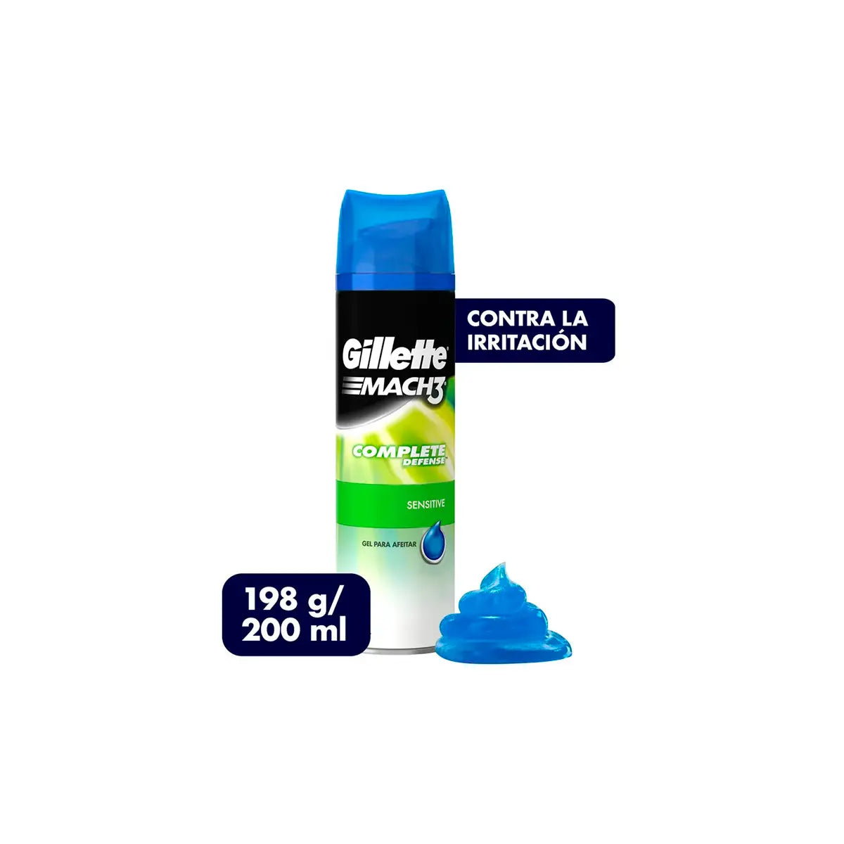 Gel Afeitar Mach3 Sensitive 198 gr