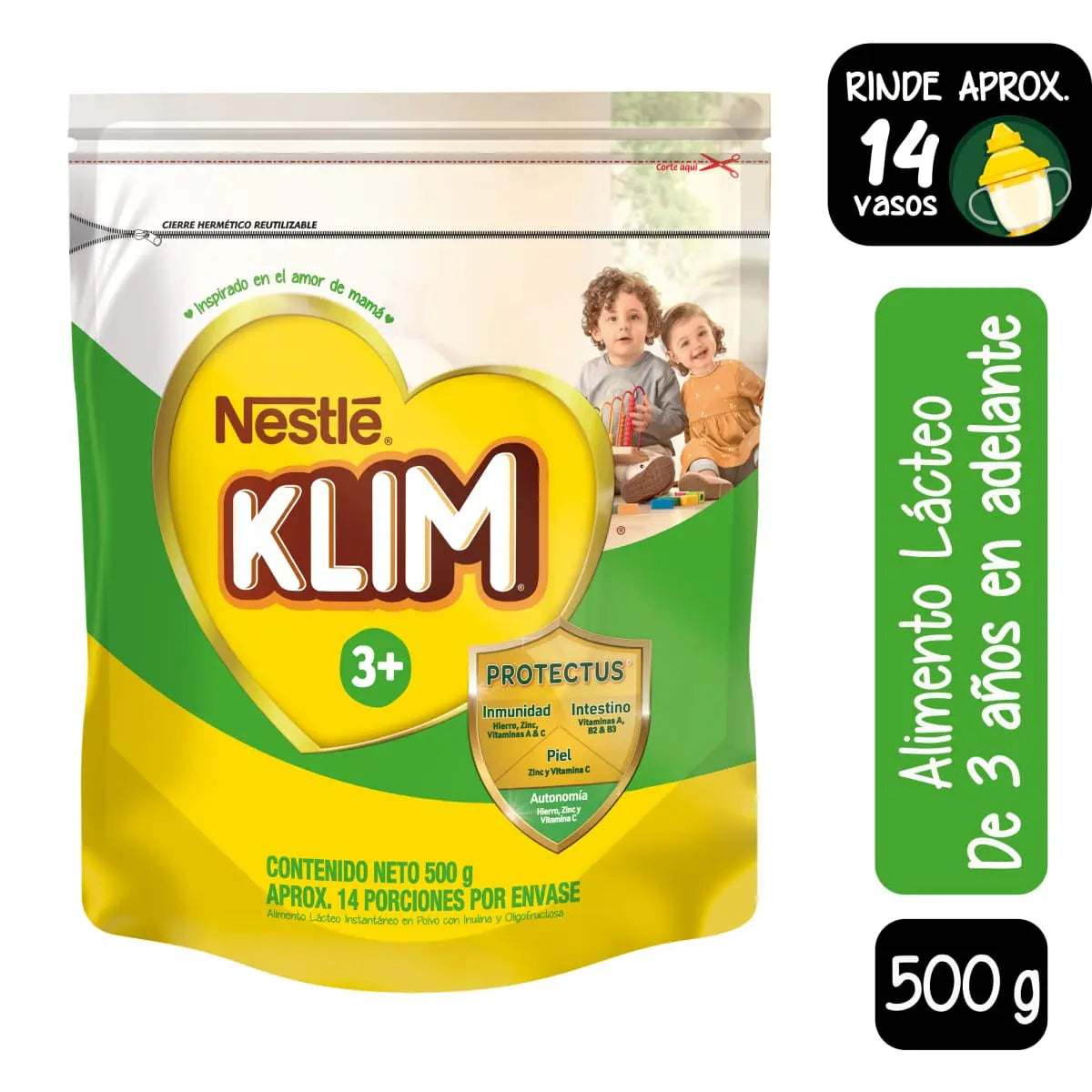 Klim 3+ 500 gr Bolsa