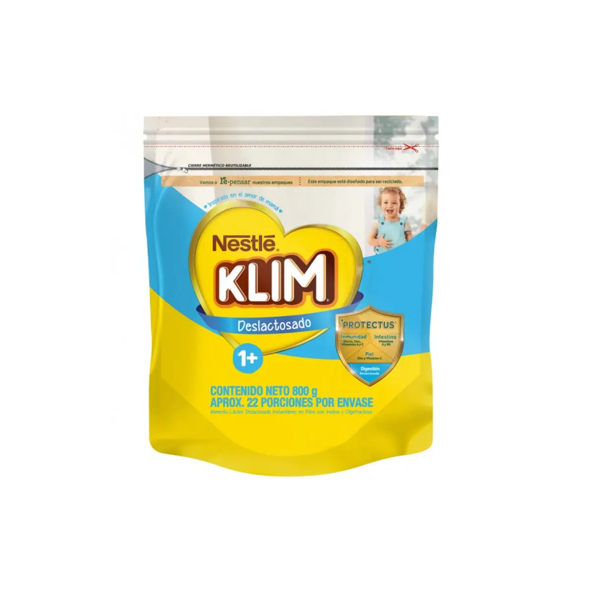 Klim 1+ Deslactosada 800 gr