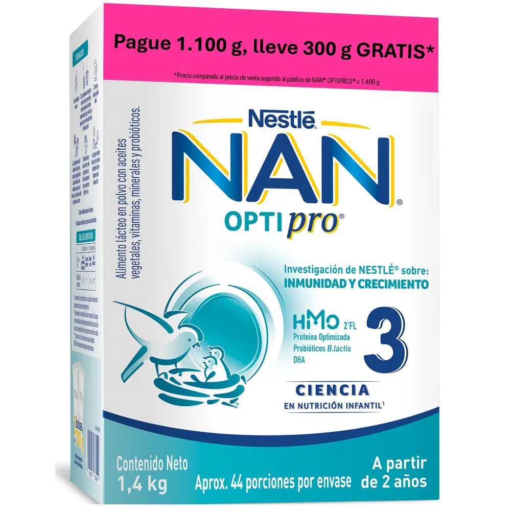 Nan 3 Optipro Caja X 2 Bolsas 700g P.e