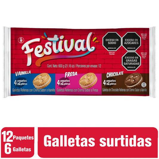 gALLETAS Festival Surtidas 12 Unidad