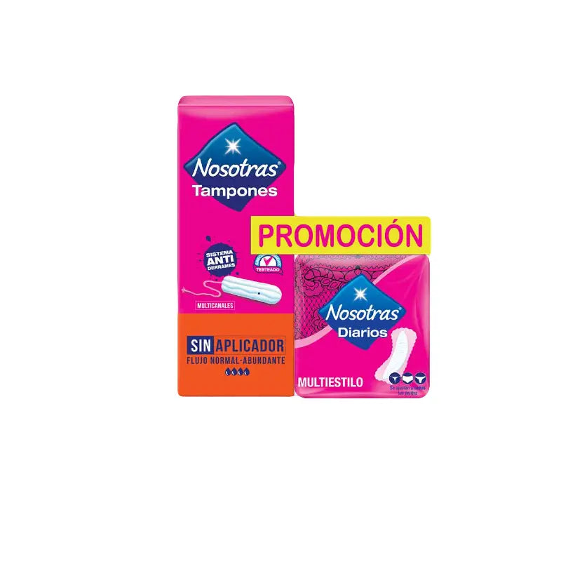 Tampon Nosotras Dig.sup.10+Protector m.15 Uds