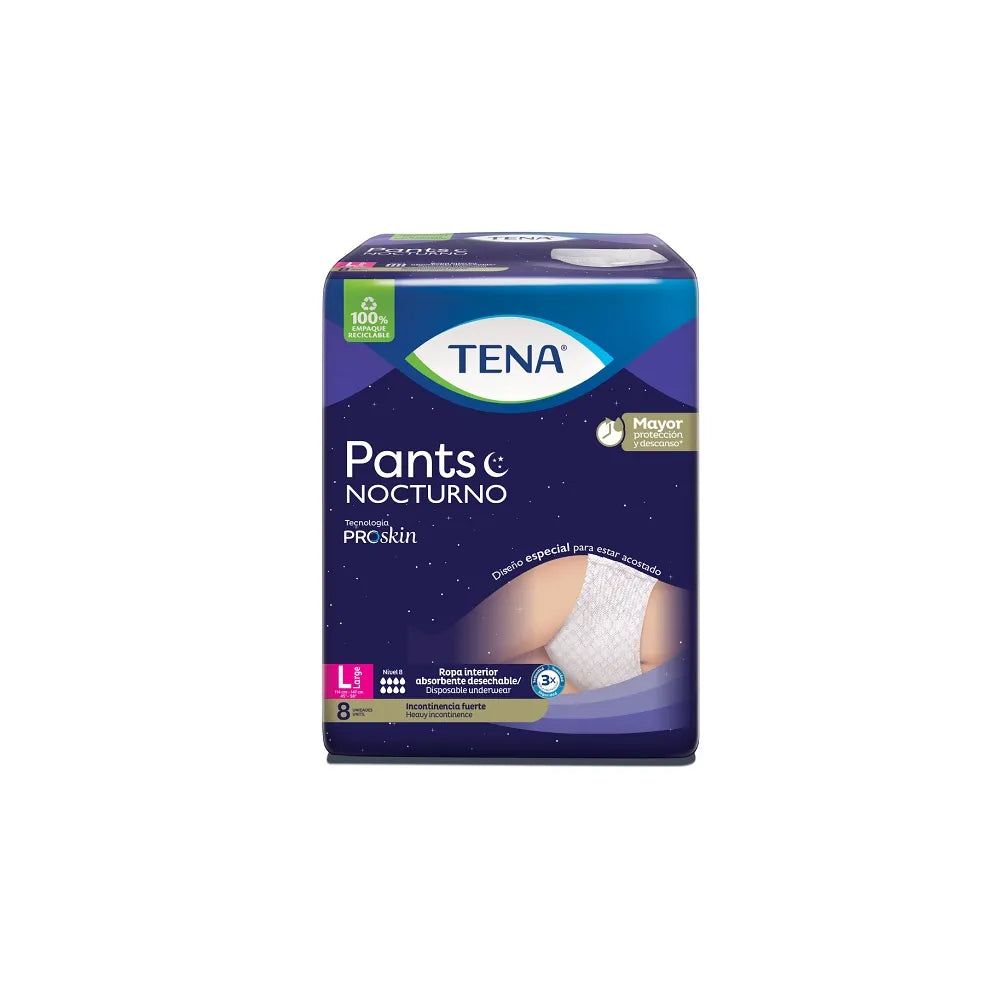 Pan.tena Pañal Nocturno Large 8 Unidades