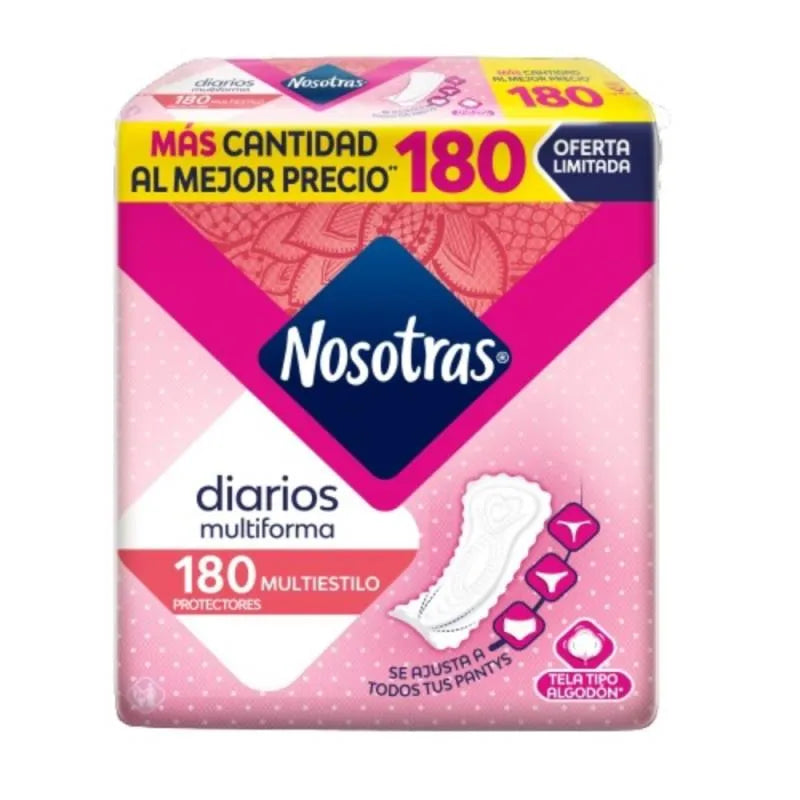 Protectores Diarios Multiestilo 180 Und