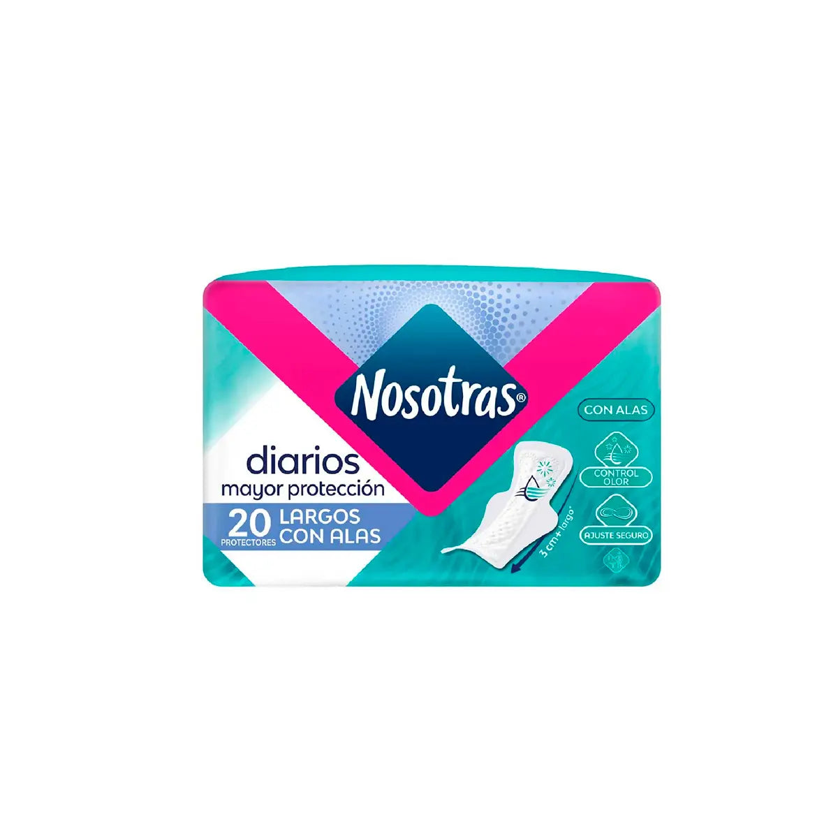Protector Nosotras Diario Largos C .alas 20n