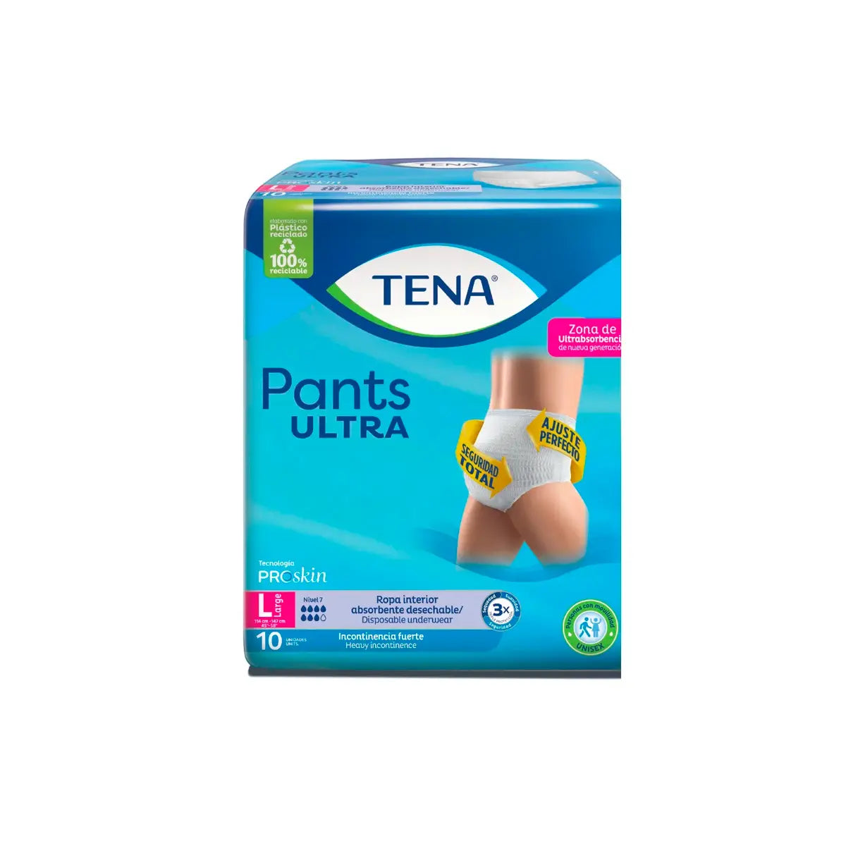Pan.tena Pañal Ultra L 10 Unidad (proskin)