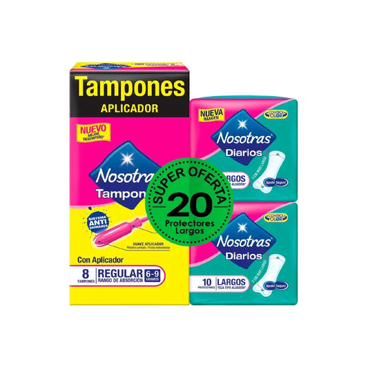 Tampones Nosotras Apli-reg 8 Un+ 2 Pro g