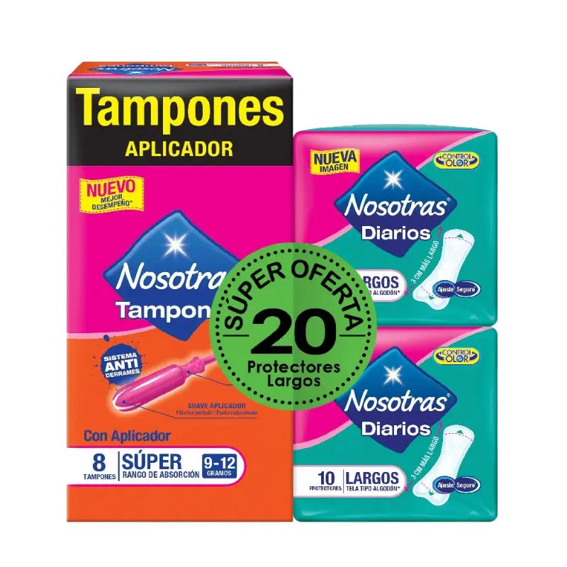 Tampones Nosotras Aplicador Sup +2 Pro Lag