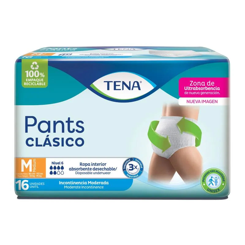Paã‘.tena Pañal Clasico M X 16 Uni