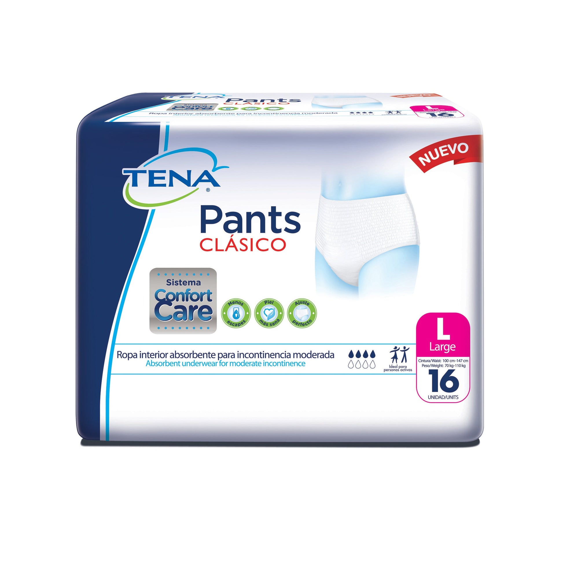 Pan.tena Pañal Clasico L X 16
