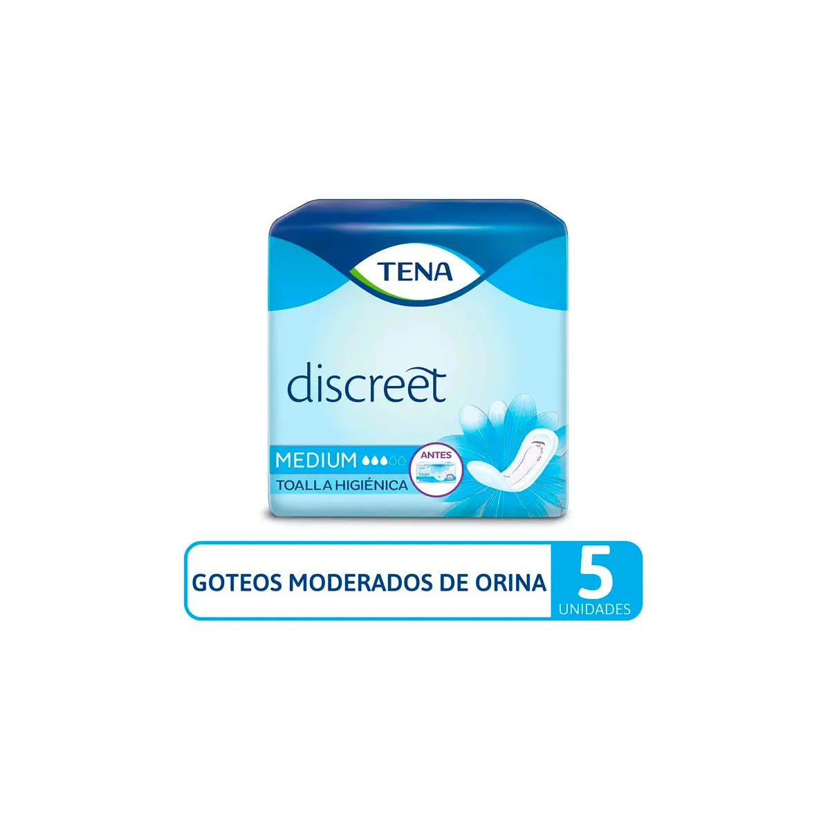 Toalla Tena Discreet Medium 5 Uds