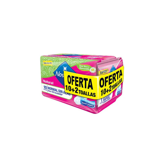 Toa.nosotras Normal Natural 10 Uds + 5pr