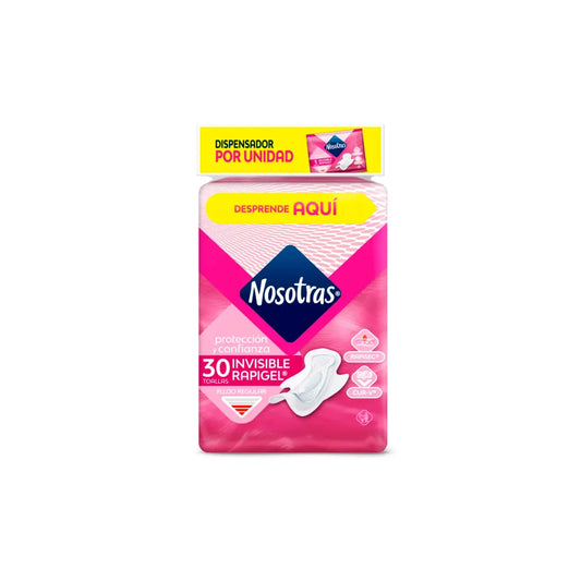 Toa.nosotras Invis.rapigel Disp.30 Uds