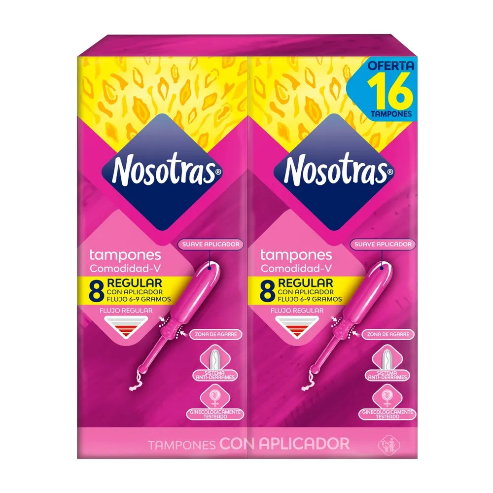 Tampon Nosotras Aplicador Regular 16 Unidad