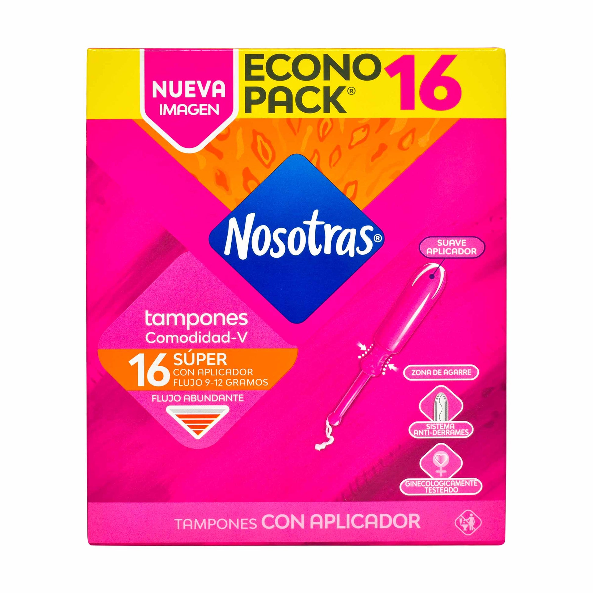 Tampon Nosotras Aplicador Super 16 Unidades