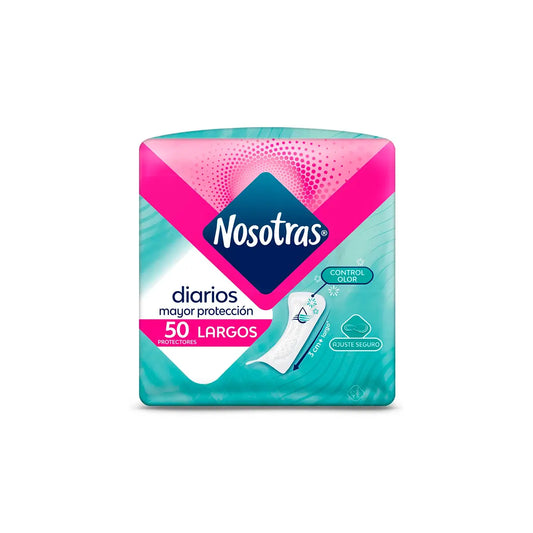 Protector nosotras Diarios Largos 50 Uds