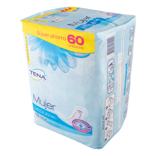 Toallitas Tena Mujer Medium 60 Unidades