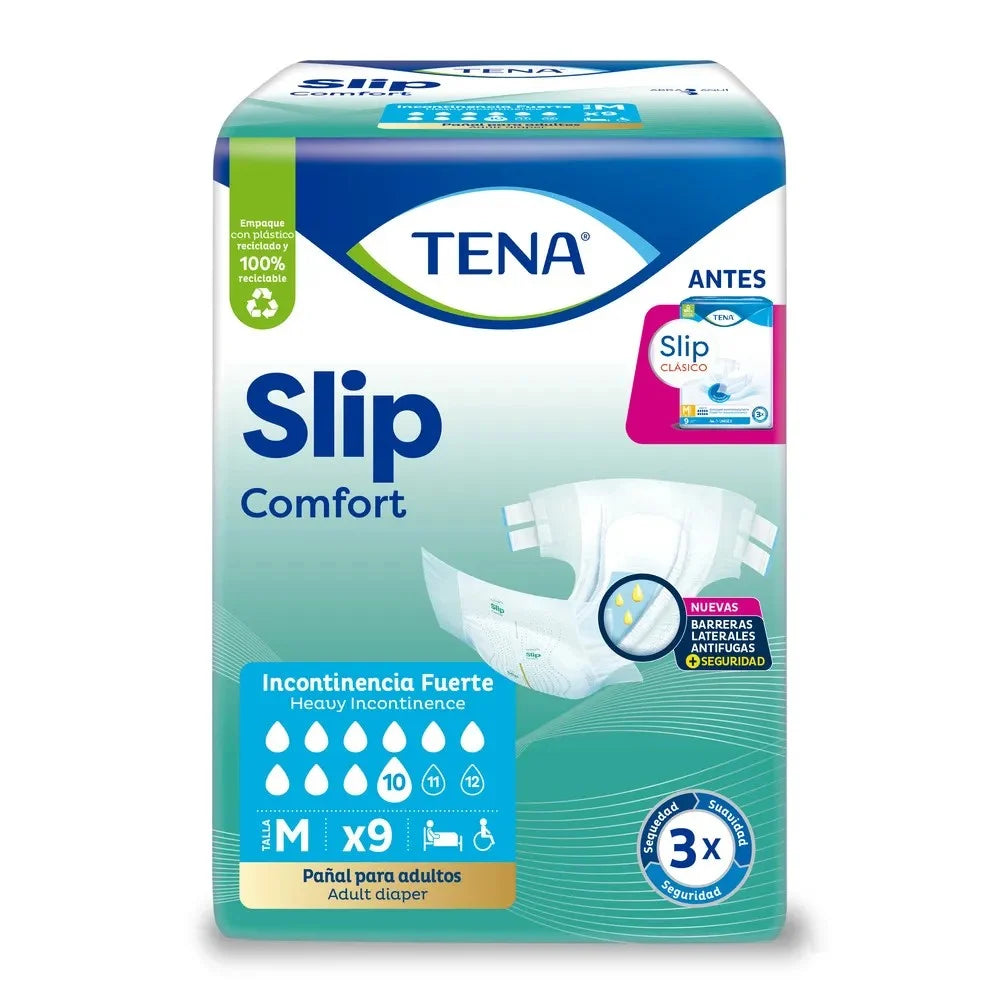 Pañal Tena Slip Clásico Medium 9 Unidades
