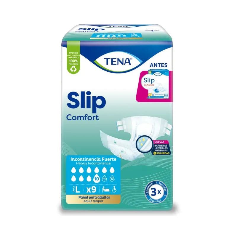 Pañal Tena Slip Clásico Grande 9 Unidades