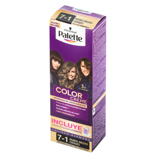 Palette Crema Tubo 7-1 Rubo Medio Cenizo