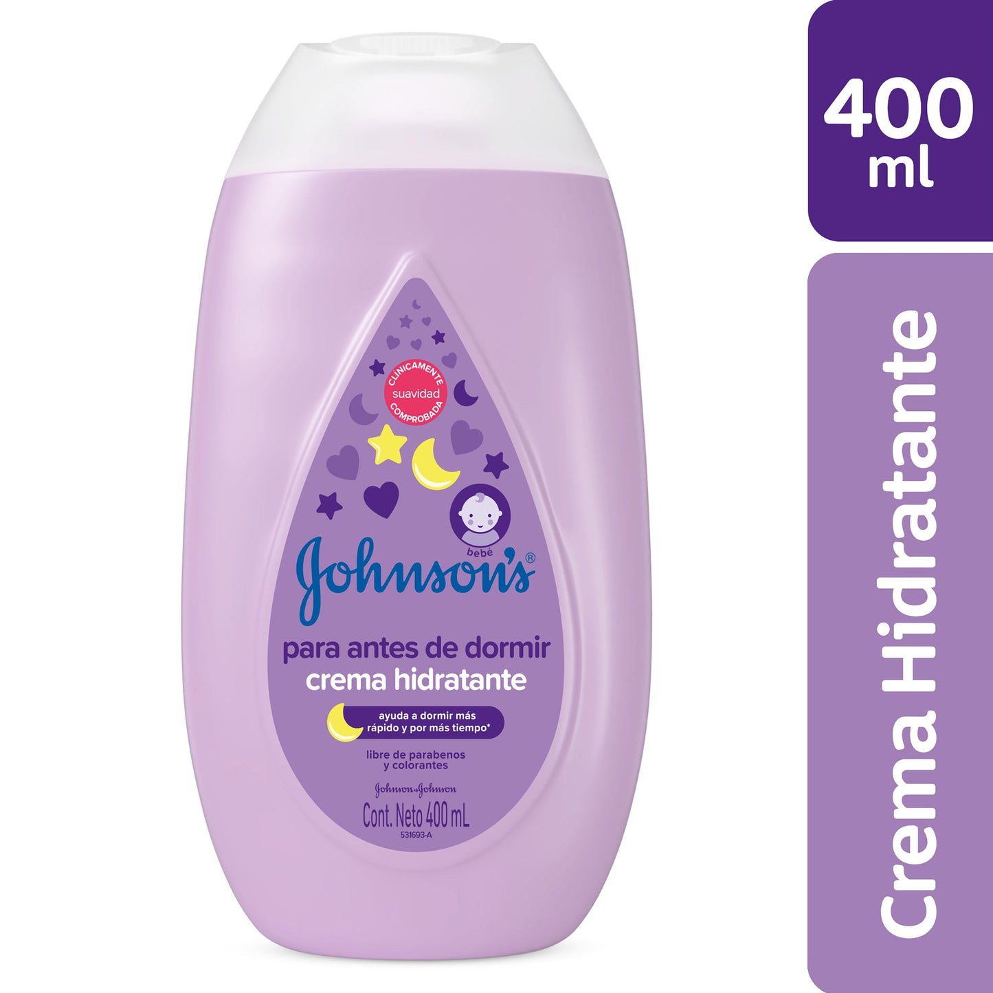Crema Jj Baby 400 ml A.dormir