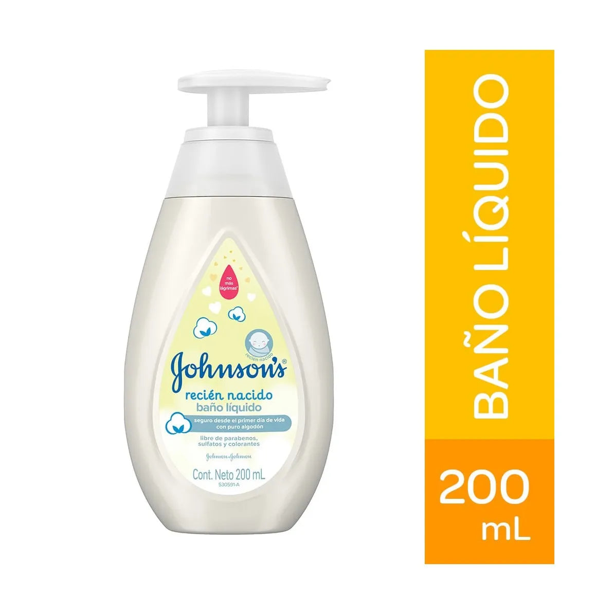 Bano Liquido Jj Baby Recien Naci.200 ml