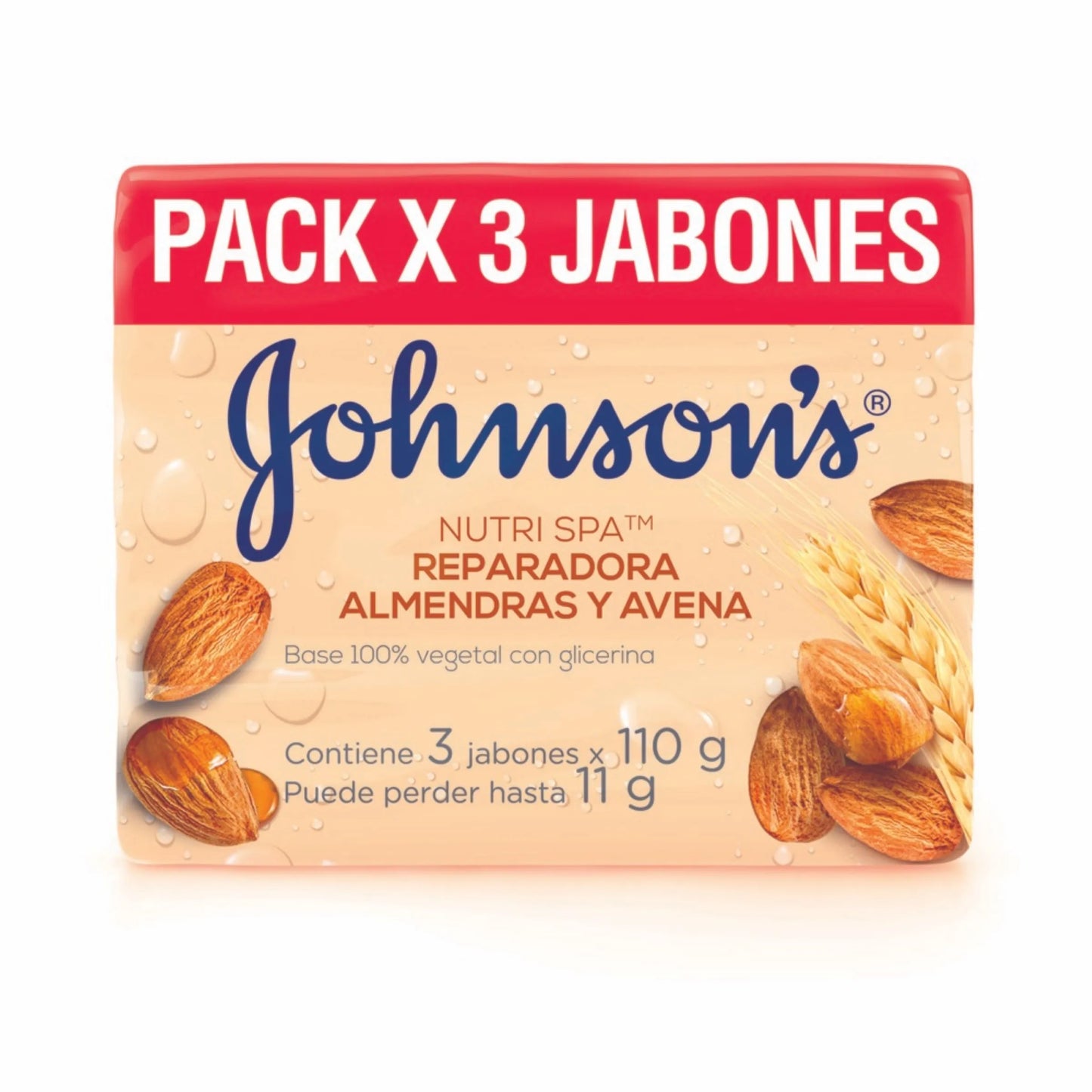 Jabón Jj Adulto Avena X 3 Uni