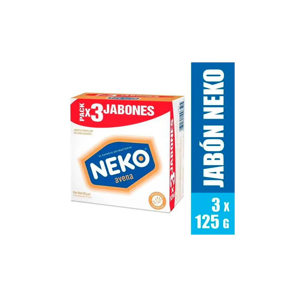 3 Jabón Neko Avena 125 gr
