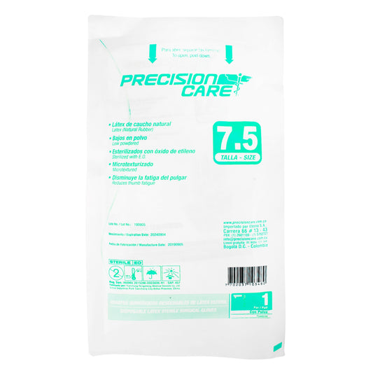 Guante Esteril Precision Eterna 7.5