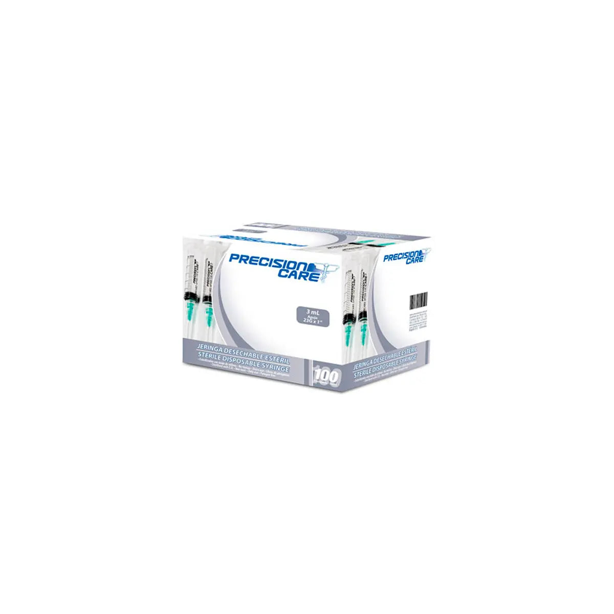 Jeringa 3p 3ml 23x1 Precision 100 Uds